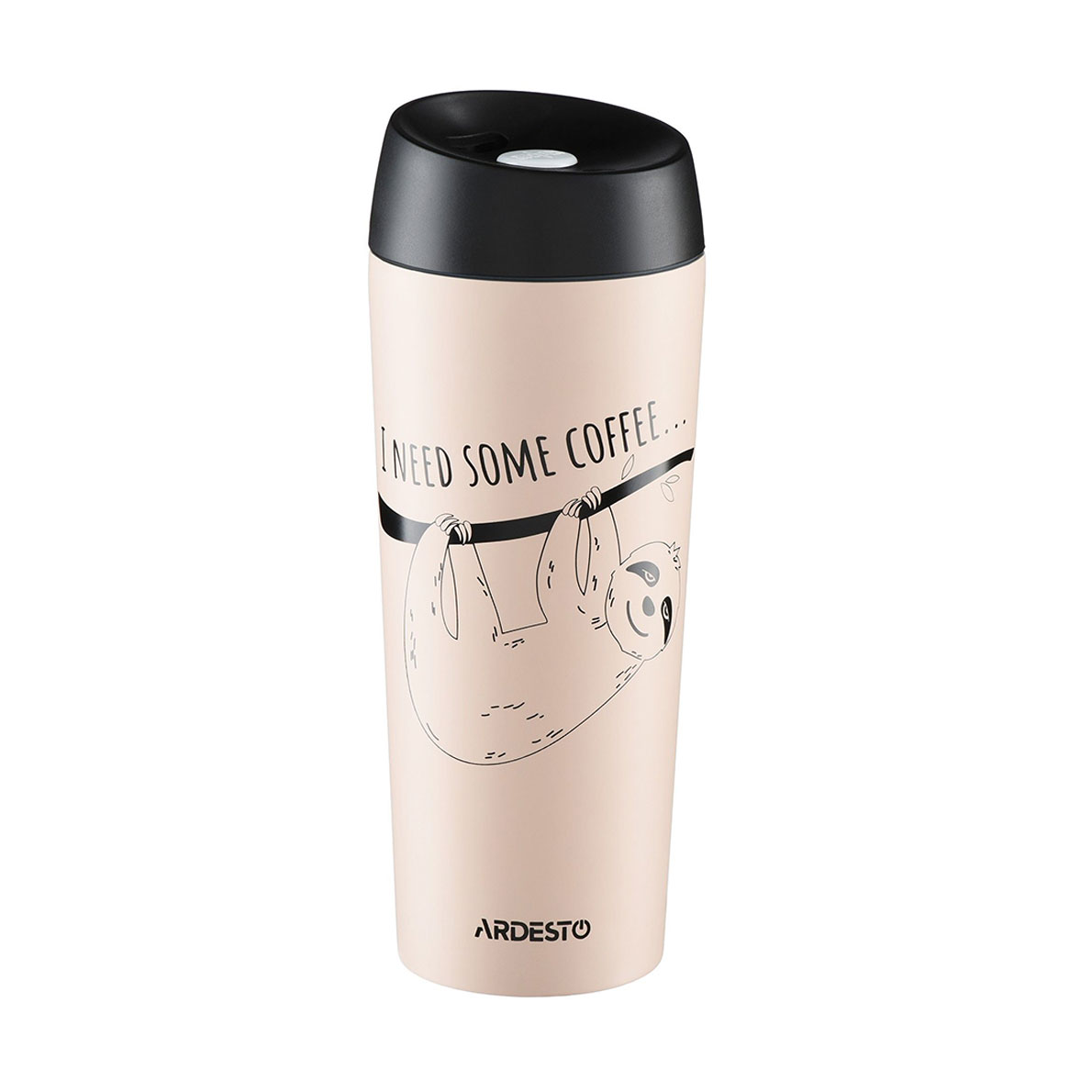 Термокухоль Ardesto Coffee Time нержавіюча сталь, бежевий, 450 мл (AR2645DBE)